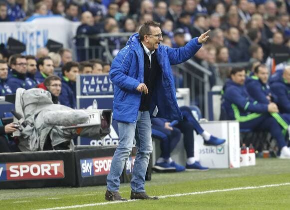 MEIER Norbert Trainer Team SV Darmstadt 98 Fussball Bundesliga DFL Saison 2016-2017 Spiel FC Schalke 04 - SV Darmstadt 98 3 : 1 am 27. November 2016 in Gelsenkirchen AufSchalke 