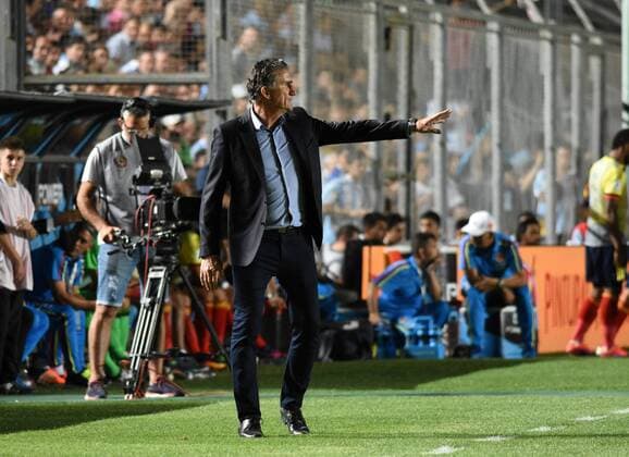 Edgardo Bauza, DT de Argentina. Argentina vs Colombia. Eliminatorias Sudamericanas para el Mundial de Futbol FIFA Rusia 2018. 15 de noviembre de 2016. Fecha 12. Estadio: Bicentenario de San Juan, Argentina. Foto: Mario xGarcia Photogamma.