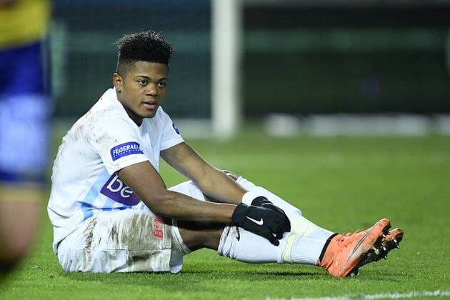 Genk s Leon Bailey pictured during a soccer game between KVRS Waasland-Beveren and KRC Genk, in the 1 8 final of the Croky Cup competition, Wednesday 30 November 2016 in Beveren-Waas. YORICKxJANSENS  x04987327x