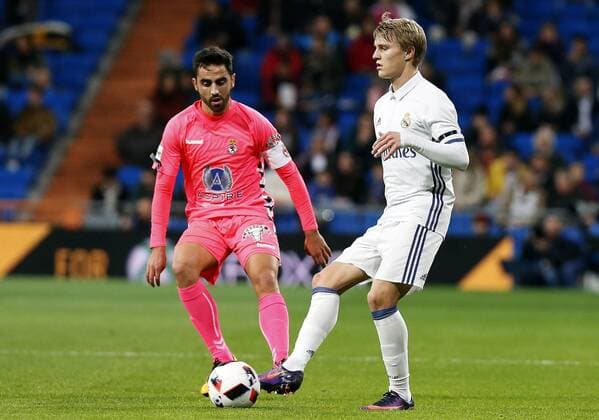 Second Leg match of the Spanish King s Cup Last 32 played between Real Madrid and Cultural Leonesa. In this picture, Odegaard. xPABLOxMORENOxARRIEROx 
