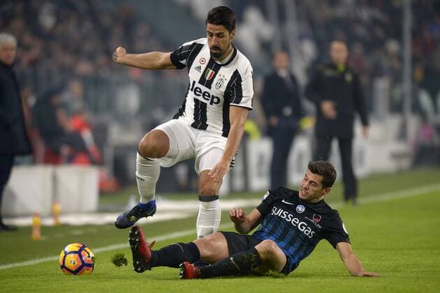 Sami Khedira Juventus, Remo Freuler Atalanta Torino 03-12-2016, Juventus Stadium, Football Calcio 2016 2017 Serie A, Juventus - Atalanta, filippoxalfero
