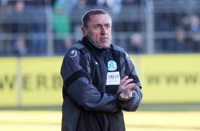 Fußball, Trainerhistorie, Stuttgarter Kickers Stuttgarter Kickers - FC Homburg Deutschland, Stuttgart, 03.12.2016, Fussball, Regionalliga Südwest, Saison 2016 2017, 23. Spieltag, Stuttgarter Kickers - FC Homburg (0:3): Dieter Märkle (Trainer Stuttgarter Kickers).