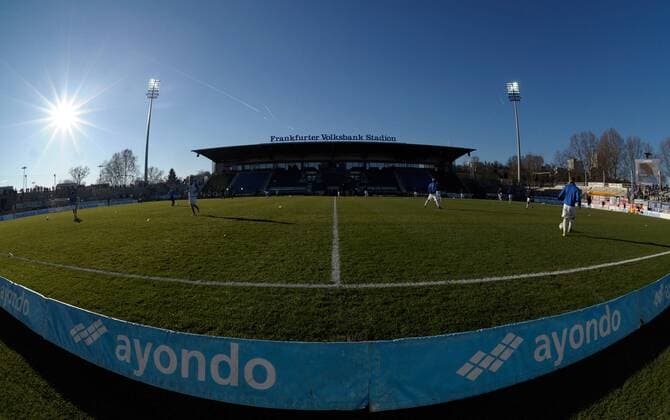 Fußball, Stadiongeschichte FSV Frankfurt 04.12.2016, xnrx, Fussball 3.Liga, FSV Frankfurt - 1.FC Magdeburg, emspor v.l. Frankfurt