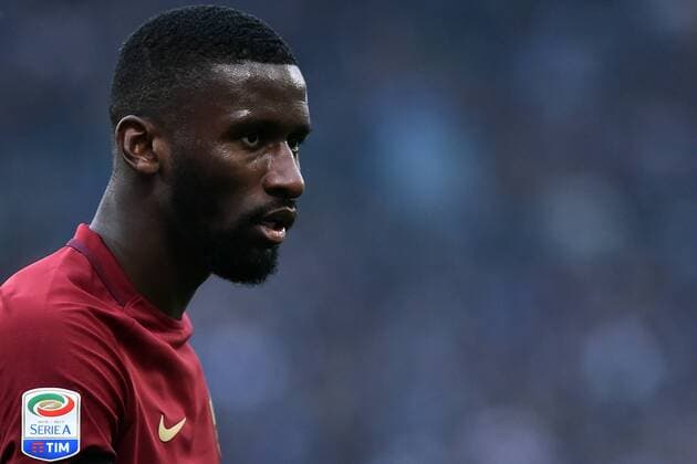 Fußball, Lazio Rom - AS Rom Serie A Lazio Rom - AS Rom, ITA 2016 2017 Antonio Rudiger (Roma)  MassimoxInsabatox xIPA