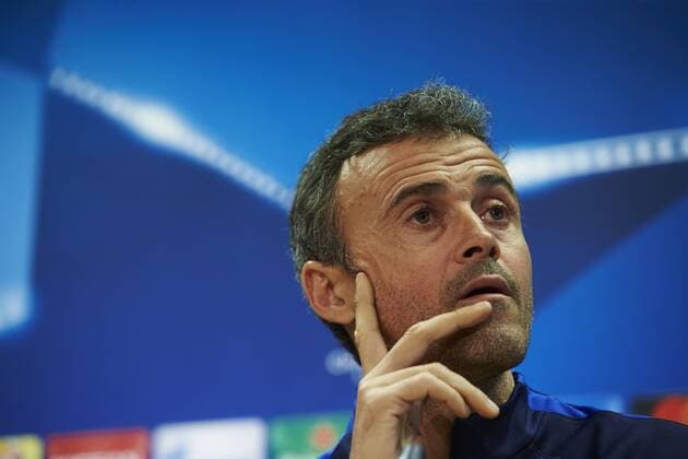 FC Barcelona Barca s head coach Luis Enrique addresses a press conference PK Pressekonferenz at the Camp Nou stadium in Barcelona city, Catalonia, north-eastern Spain, 05 December 2016. FC Barcelona will face Borussia Moenchenglabach in a Champions League match on 06 December 2016. FC Barcelona press conference !ACHTUNG: NUR REDAKTIONELLE NUTZUNG!  20161205-636165450141880683