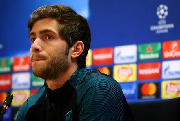 BARCELONA -december 05- SPAIN: FC Sergi Roberto during the press conference PK Pressekonferenz after the training before the Champions League match against Borussia Moenchengladbach, held in the Ciutat Esportiva Joan Gamper, on december 05, 2016. Photo: Mikel Trigueros Urbanandsport Condon Press  xMikelxTrigueros Urbanandsportx xFC-BARCELONA-TRAININGx