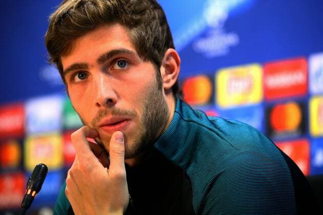 BARCELONA -december 05- SPAIN: FC Sergi Roberto during the press conference PK Pressekonferenz after the training before the Champions League match against Borussia Moenchengladbach, held in the Ciutat Esportiva Joan Gamper, on december 05, 2016. Photo: Mikel Trigueros Urbanandsport Condon Press  xMikelxTrigueros Urbanandsportx xFC-BARCELONA-TRAININGx