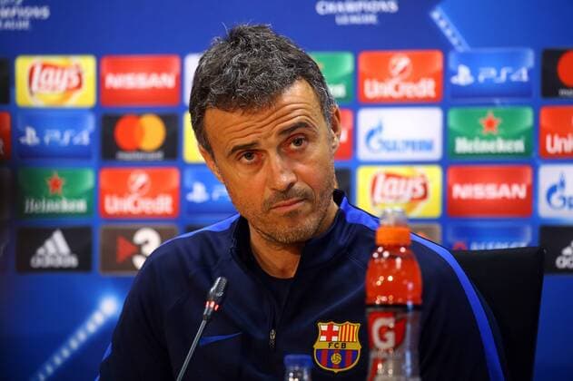 BARCELONA -december 05- SPAIN: FC Luis Enrique Martinez during the press conference PK Pressekonferenz after the training before the Champions League match against Borussia Moenchengladbach, held in the Ciutat Esportiva Joan Gamper, on december 05, 2016. Photo: Mikel Trigueros Urbanandsport Condon Press  xMikelxTrigueros Urbanandsportx xFC-BARCELONA-TRAININGx