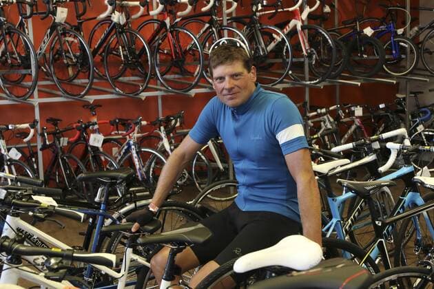 Portrait of Jan Ullrich, 1997 Tour de France Winner in Las Vegas for INTERBIKE the Largest bicycle show in the USA attending a open house at the Broken Spoke Bike Shop in Summerlin Las Vegas. USA - 2015 INTERBIKE in Las Vegas - Jan Ullrich  Copyright: xPeterxNoblex 550001