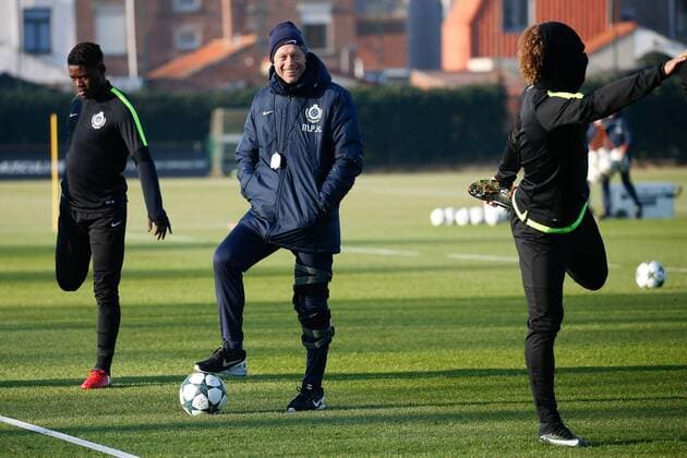 Club s head coach Michel Preud homme pictured during a training session of Belgian soccer team Club Brugge, Tuesday 06 December 2016, in Brugge. Tomorrow Club is playing the sixth and last game of the group stage, in the group G of the Champions League competition against Dannish club Kopenhagen. BRUNOxFAHY  x04991271x