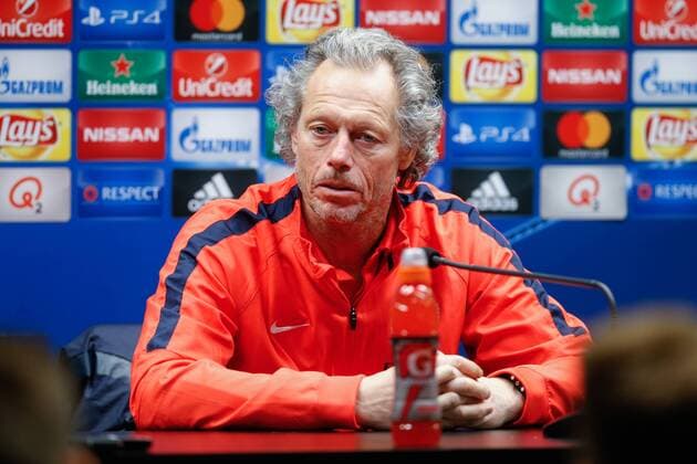 Club s head coach Michel Preud homme pictured during a press conference PK Pressekonferenz of Belgian soccer team Club Brugge, Tuesday 06 December 2016, in Brugge. Tomorrow Club is playing the sixth and last game of the group stage, in the group G of the Champions League competition against Dannish club Kopenhagen. BRUNOxFAHY  x04991541x