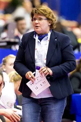 EHF-Observer Jutta Ehrmann-Wolf. Russland vs. Kroatien, Preliminary Round, EHF Euro 2016, Handball, 05.12.16 Helsingborg Scania Sweden Helsingborg Arena Copyright: xAgentur54Gradx xFelixxKoenigx
