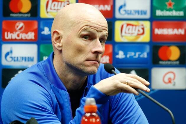 Fußball, CL, FC Kopenhagen PK Kobenhavn s head coach Stale Solbakken pictured during a press conference PK Pressekonferenz of Danish soccer team FC Kopenhagen, Tuesday 06 December 2016, in Brugge. Tomorrow Club Brugge is playing the sixth and last game of the group stage, in the group G of the Champions League competition against Danish club Kopenhagen. BRUNOxFAHY  x04991662x
