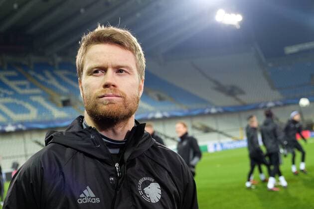Fußball, CL, FC Kopenhagen Training Kobenhavn s Tom Hogli pictured during a training session of Danish soccer team FC Kopenhagen, Tuesday 06 December 2016, in Brugge. Tomorrow Club Brugge is playing the sixth and last game of the group stage, in the group G of the Champions League competition against Danish club Kopenhagen. BRUNOxFAHY  x04991704x