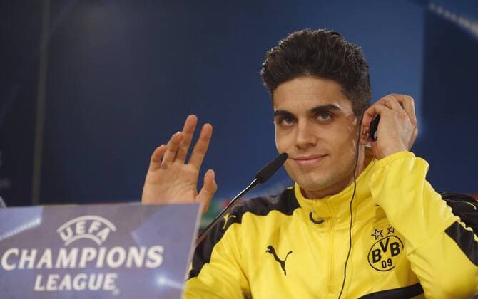 Bilder des Tages - SPORT Fußball, CL, Borussia Dortmund PK Borussia Dortmund s Spanish defender Marc Bartra during a press conference PK Pressekonferenz held after a team s training session at Santiago Bernabeu stadium in Madrid, Spain, 06 December 2016. Real Madrid will face Borussia Dortmund in a Champions League soccer match the upcoming 07 December. Borussia Dortmund s press conference !ACHTUNG: NUR REDAKTIONELLE NUTZUNG!  20161206-636166469421492888