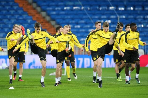 Warnrufen der Spieler im Stadion, Training, Real Madrid - Borussia Dortmund, UEFA Champions League, Fussball, 06.12.2016, Madrid Copyright: xLangerx xEibner-Pressefotox EP_HLR