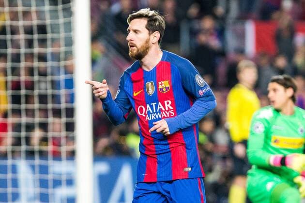 Fußball, CL, FC Barcelona - Borussia Mönchengladbach FC Barcelona Barca s Leo Messi during Champions League match between Futbol Club Barcelona and VfL Borussia Mönchengladbach at Camp Nou Stadium in Barcelona , Spain. December 06, 2016.  (20161206006)