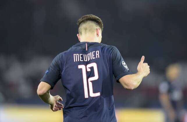 Fußball, CL, Paris St. Germain - Ludogorez Rasgrad Thomas Meunier ( PSG ) - Paris, Frankreich - FUssball, Champions League, Paris Saint Germain PSG vs. PFC Ludogorets Razgrad - 06 12 2016 FedericoPestellini Panoramic 