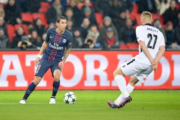 Fußball, CL, Paris St. Germain - Ludogorez Rasgrad 11 ANGEL DI MARIA (psg) - Paris, Frankreich - Fussball, Champions League, Paris Saint Germain PSG vs. PFC Ludogorets Razgrad - 06 12 2016 AnthonyBIBARD FEP Panoramic 