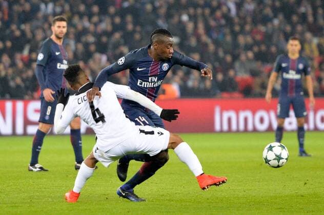 Fußball, CL, Paris St. Germain - Ludogorez Rasgrad 14 BLAISE MATUIDI (psg) - Paris, Frankreich - Fussball, Champions League, Paris Saint Germain PSG vs. PFC Ludogorets Razgrad - 06 12 2016 AnthonyBIBARD FEP Panoramic 