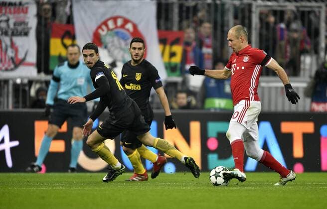 Torschuss Aktion Torchance Arjen Robben FC Bayern München Champions League CL Gruppenphase FC Bayern München FCB vs Atletico Madrid 06.12.2016
