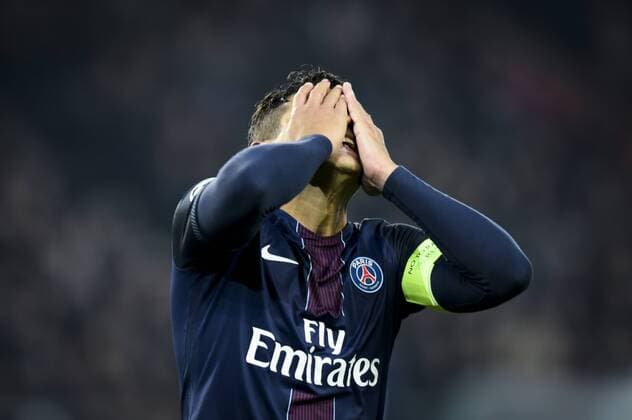 Fußball, CL, Paris St. Germain - Ludogorez Rasgrad Thiago Silva ( PSG ) FOOTBALL : Paris Saint Germain vs Ludogorets - Champions League - Paris - 06 12 2016 FedericoPestellini Panoramic 