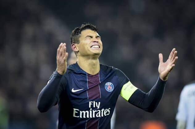 Fußball, CL, Paris St. Germain - Ludogorez Rasgrad Thiago Silva ( PSG ) FOOTBALL : Paris Saint Germain vs Ludogorets - Champions League - Paris - 06 12 2016 FedericoPestellini Panoramic 