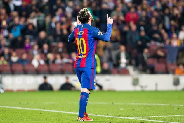 FC Barcelona Barca s Leo Messi during Champions League match between Futbol Club Barcelona and VfL Borussia Mönchengladbach at Camp Nou Stadium in Barcelona , Spain. December 06, 2016.  (20161206062)