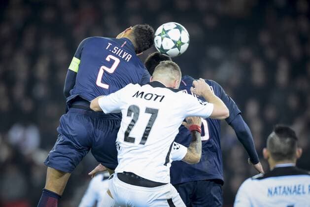 Fußball, CL, Paris St. Germain - Ludogorez Rasgrad Thiago Silva ( PSG ) FOOTBALL : Paris Saint Germain vs Ludogorez Rasgrad - Champions League - Paris - 06 12 2016 FedericoPestellini Panoramic 