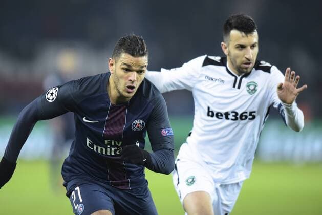 Fußball, CL, Paris St. Germain - Ludogorez Rasgrad Hatem Ben Arfa ( PSG ) FOOTBALL : Paris Saint Germain vs Ludogorez Rasgrad - Champions League - Paris - 06 12 2016 FedericoPestellini Panoramic 