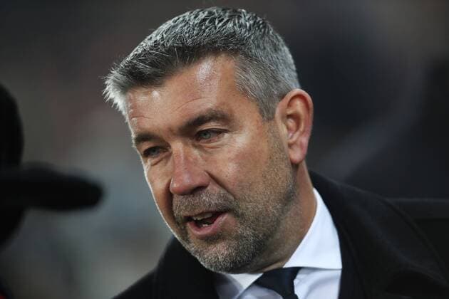 SOCCER - CL, Basel vs Arsenal BASEL,SWITZERLAND,06.DEC.16 - SOCCER - UEFA Champions League, group stage, FC Basel vs Arsenal FC. Image shows head coach Urs Fischer (Basel). GEPAxpictures xMatthiasxHauer