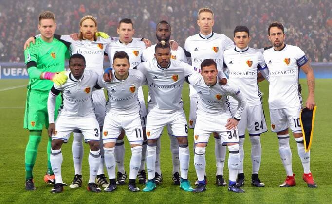 SOCCER - CL, Basel vs Arsenal BASEL,SWITZERLAND,06.DEC.16 - SOCCER - UEFA Champions League, group stage, FC Basel vs Arsenal FC. Image shows team Basel. GEPAxpictures xMatthiasxHauer