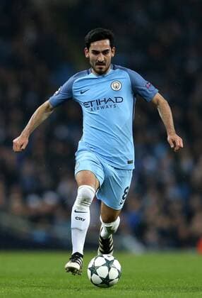 Ilkay Gundogan of Manchester City during the Champions League Group C match at the Etihad Stadium, Manchester. Picture date: December 6th, 2016. Pic Simon Bellis Sportimage EDITORIAL USE ONLY. No use with unauthorised audio, video, data, fixture lists, club league logos or live services. Online in-match use limited to 120 images, no video emulation. No use in betting, games or single club league player publications.