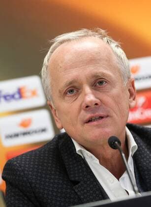 SOCCER - UEFA EL, Rapid vs Bilbao, preview VIENNA,AUSTRIA,07.DEC.16 - SOCCER - UEFA Europa League, group stage, SK Rapid Wien vs Athletic Club Bilbao, preview, press conference PK Pressekonferenz of Rapid. Image shows Andy Marek (Rapid). GEPAxpictures xPhilippxBrem