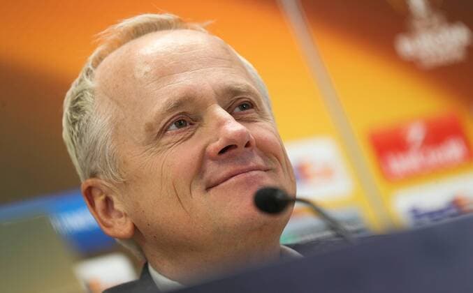 SOCCER - UEFA EL, Rapid vs Bilbao, preview VIENNA,AUSTRIA,07.DEC.16 - SOCCER - UEFA Europa League, group stage, SK Rapid Wien vs Athletic Club Bilbao, preview, press conference PK Pressekonferenz of Rapid. Image shows Andy Marek (Rapid). GEPAxpictures xPhilippxBrem