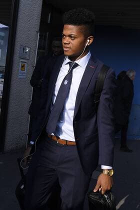 Genk s Leon Bailey pictured after the arrival of Belgian first league soccer team KRC Genk in Parma, Italy, Wednesday 07 December 2016. Tomorrow KRC Genk is playing the sixth and last game of the group stage of the Europa League competition against Italian Club Sassuolo, in Group F. YORICKxJANSENS  x04992268x