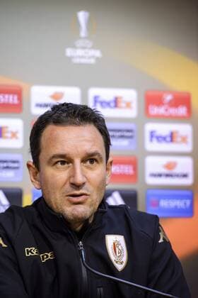 Standard s head coach Aleksandar Jankovic pictured during a press conference PK Pressekonferenz of Belgian soccer team Standard de Liege in Liege, Wednesday 07 December 2016. Tomorrow Belgian club Standard de Liege is playing the sixth and last game of the group stage (group G) of the Europa League competition against Dutch club Ajax Amsterdam. NICOLASxLAMBERT  x04992629x