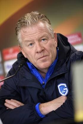 Genk s head coach Peter Maes pictured during a press conference PK Pressekonferenz of Belgian first league soccer team KRC Genk in Parma, Italy, Wednesday 07 December 2016. Tomorrow KRC Genk is playing the sixth and last game of the group stage of the Europa League competition against Italian Club Sassuolo, in Group F. YORICKxJANSENS  x04992699x