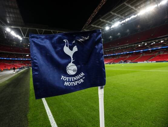Tottenham s logo on the corner flag during the Champions League group match at Wembley Stadium, London. Picture date December 7th, 2016 Pic David Klein Sportimage EDITORIAL USE ONLY. No use with unauthorised audio, video, data, fixture lists, club league logos or live services. Online in-match use limited to 120 images, no video emulation. No use in betting, games or single club league player publications.