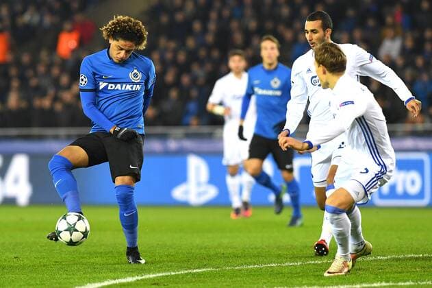 Club s Felipe Gedoz Da Conceicao pictured in action during the sixth and last game of the group stage of the Europa League competition between Belgian soccer team Club Brugge and Dannish club FC Kopenhagen, in the group G, Wednesday 07 December 2016, in Brugge. LUCxCLAESSEN  x04993023x