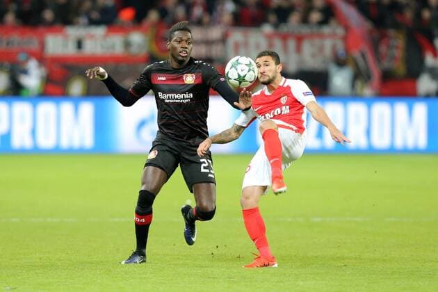 Danny da Costa ( 23, Bayer 04 Leverkusen) mit Gabriel Boschilia ( 26, AC Monaco), Bayer 04 Leverkusen vs AS Monaco, Fussball, UEFA Champions League, 07.12.2016, Leverkusen Copyright: xDeutzmann Eibner-Pressefotox EP_CDN