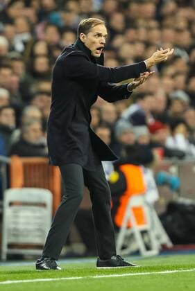 Fußball, CL, Real Madrid - Borussia Dortmund Madrid, Spain 07.12.2016, UEFA Champions League - 2016 17 Season, Group F - Matchday 6, Real Madrid - BV Borussia Dortmund, Trainer Thomas Tuchel (BVB) gestikuliert ( DeFodi048