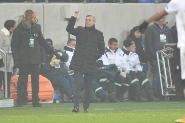 Fußball, CL, Olympique Lyon - FC Sevilla Bruno Genesio (coach lyon) FOOTBALL : Lyon vs Sevilla - Champions League - 07 12 2016 FredericChambert 