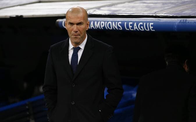 Champions League match played between Real Madrid and Borussia Dortmund. In this picture, Zinedine Zidane. xAngelxRiverox 