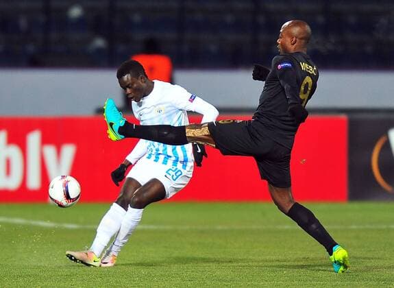 Zurich s Pape Sangone Sarr during Osmanlispor - Zurich UEFA Europa League at Osmanli Stadium, Ankara, Dec 8th, 2016. (Hikmet Saatci - Depo Photos)  15577801