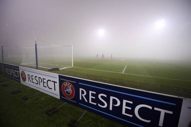 Fußball, EL, US Sassuolo Calcio - KRC Genk, Spielausfall wegen Nebels Illustration picture shows the fog before the sixth and last game of the group stage of the Europa League competition, in Group F, between Italian Club Sassuolo and Belgian first league soccer team KRC Genk in Parma, Italy, Thursday 08 December 2016. YORICKxJANSENS  x04993772x