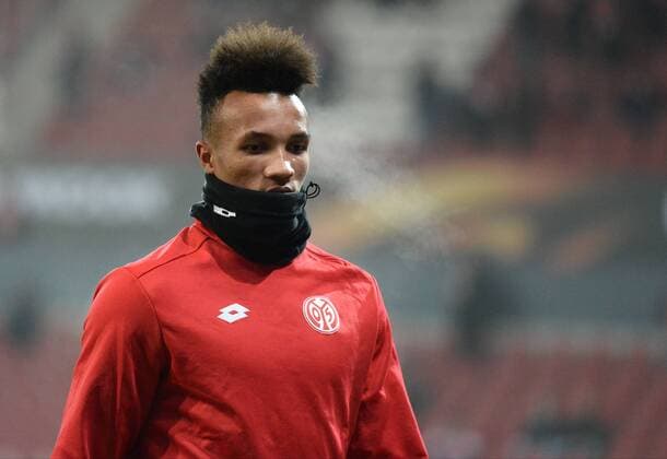 08.12.2016, xmhx, Fussball Europa League, FSV Mainz 05 - FK Qaebaelae, emspor, v.l. Jean-Philippe Gbamin (1.FSV Mainz 05) Mainz