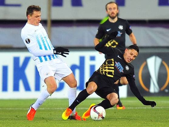 Osmanlispor s Adrien Regattin during a UEFA European League, group L soccer match, between Osmanlispor and Zurich at Osmanli Stadyumu in Ankara, 12th of December, 2016. (  Copyright: HikmetxSaatci 15577830