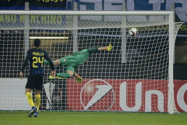 Tor Lukas Marecek Sparta Praga 1-1. Celebration goal Europa League 2016 2017 Inter Mailand - Sparta Prag giuseppexceleste