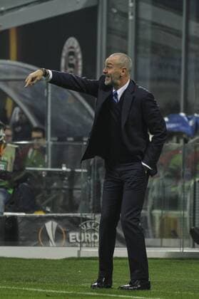 Italy: FC Inter vs Spata Prague Europa League UEFA Europa League Football. Stefano Pioli head coach of Inter during Inter Milan versus Sparta Prague.  GaetanoxPiazzolla PacificxPress